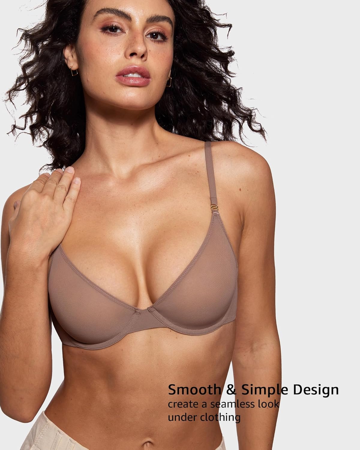 Women's Cosnufy Sheer Balconet - Demi Bra Balconette incelemesi ve fiyatı