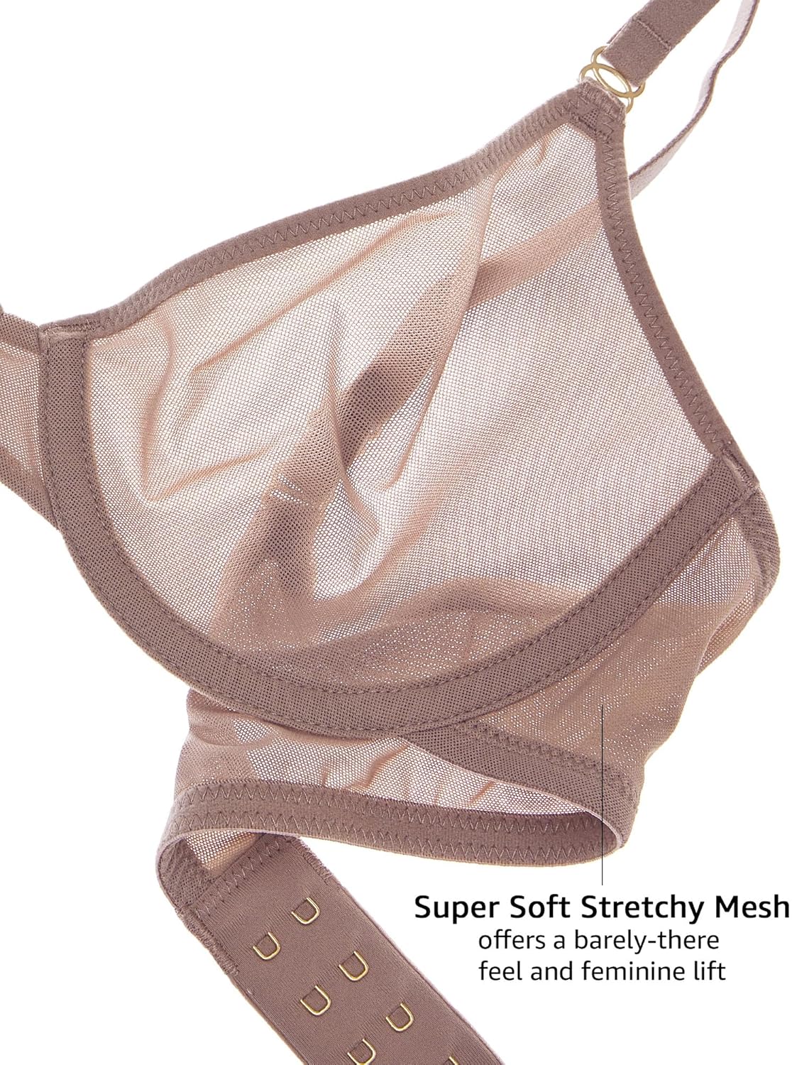 Women's Cosnufy Sheer Balconet - Demi Bra Balconette incelemesi ve fiyatı