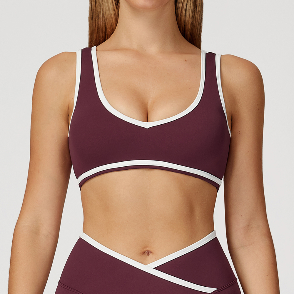 V-Neck Sports Bra Women Top Pu - Plunge Bra Push Up incelemesi ve fiyatı
