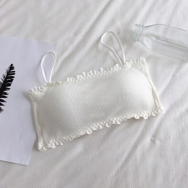 Women's Cotton Bra Female Tube - T Shirt Bra Seamless incelemesi ve fiyatı