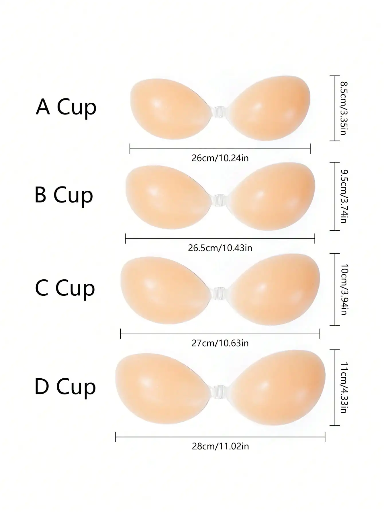 1pc Women's Silicone Sticky Br - Strapless Bra Adhesive incelemesi ve fiyatı
