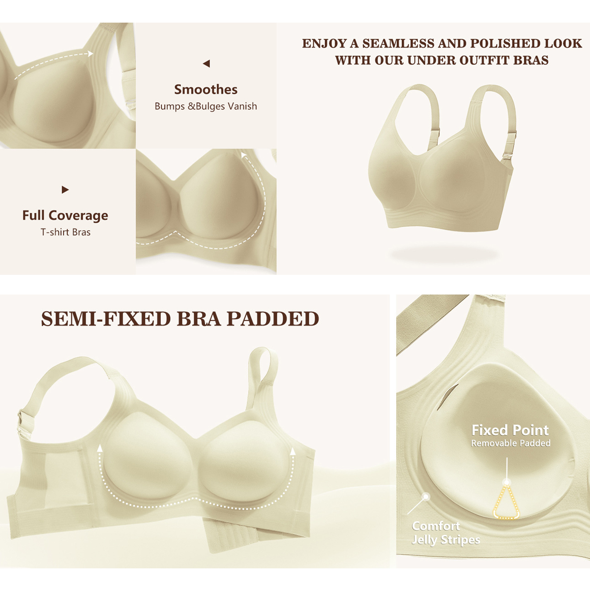 Women Wirefree Bras for Women  - Full Coverage Bra incelemesi ve fiyatı