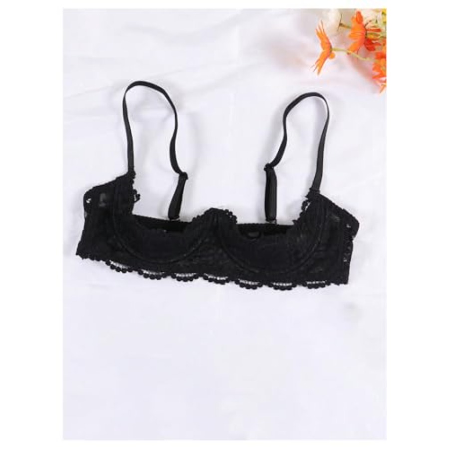 OYOANGLE Women's 1/4 Cup Lace  - Demi Bra Balconette incelemesi ve fiyatı