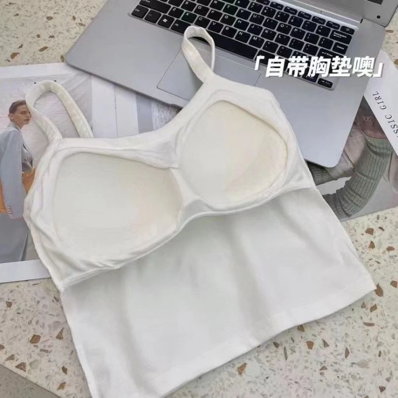 Crop Top Women Sexy Sleeveless - T Shirt Bra Seamless incelemesi ve fiyatı