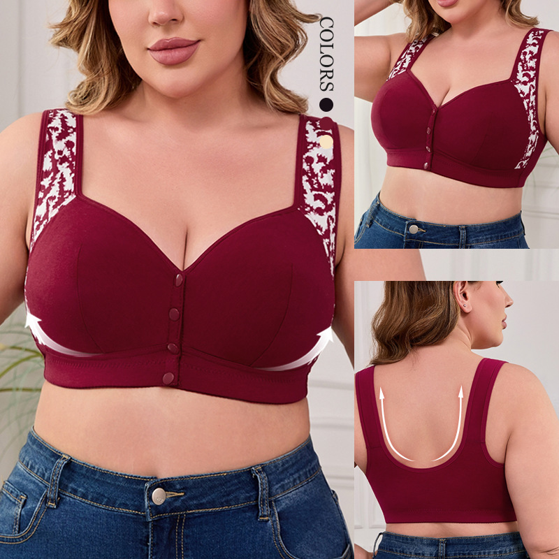 XL-7XL Plus Size Front Buckle  - Wirefree Bra Comfort incelemesi ve fiyatı